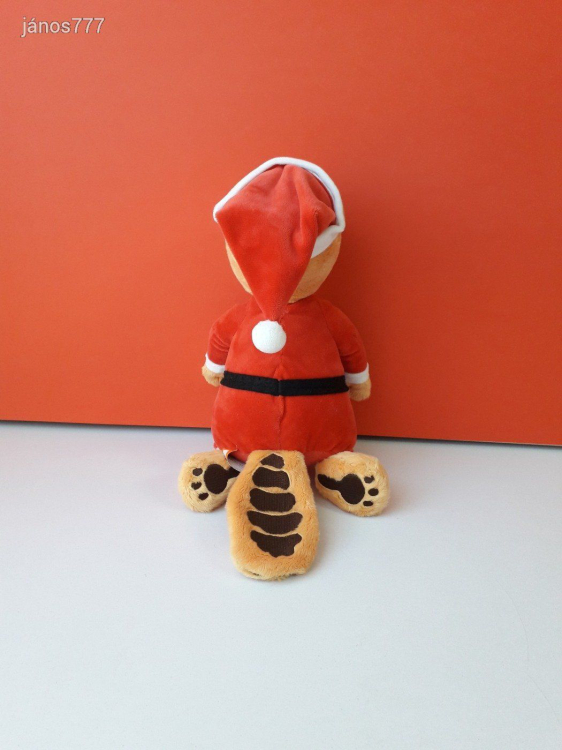 Eredeti OBI Hód plüss kabala figura 33 cm-es plüssfigura ! Télapó ruhás Obi hód ! EXTRA !!!