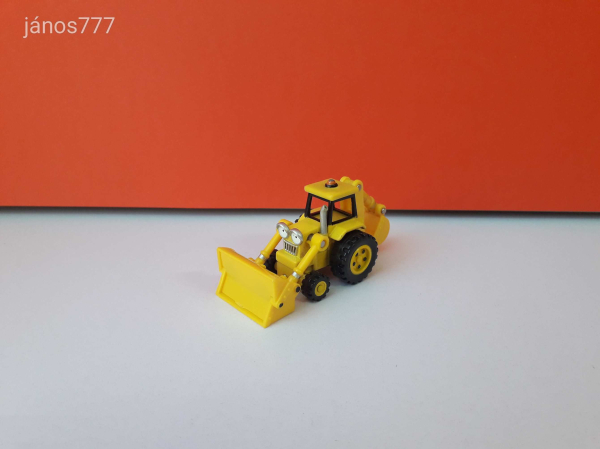 Eredeti Bob mester Bob the Builder mesefigura barátja Márkus markoló fém jármű !! 9cm