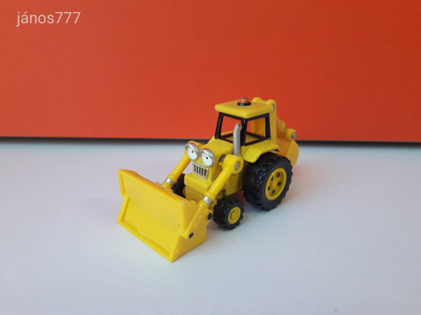 Eredeti Bob mester Bob the Builder mesefigura barátja Márkus markoló fém jármű !! 9cm