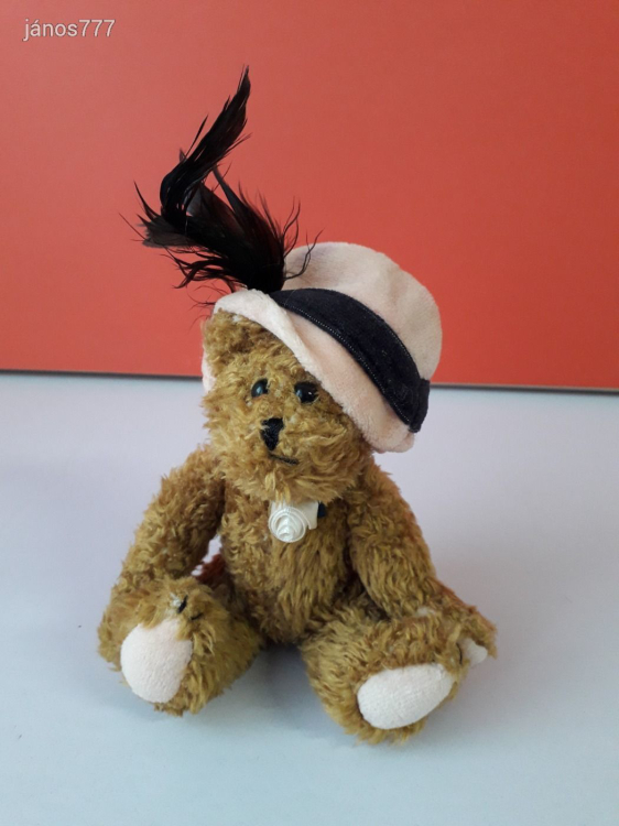 Eredeti BOYDS mackó medve plüss 16 cm-es plüssmackó ! USA gyűjteményi maci EXTRA