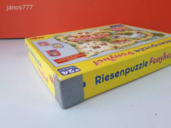 Eredeti HABA Riesenpuzzle Ponyhof Lovarda kirakó Puzzle társasjáték !! HABA 3905