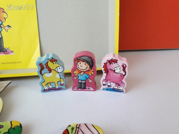 Eredeti HABA Riesenpuzzle Ponyhof Lovarda kirakó Puzzle társasjáték !! HABA 3905