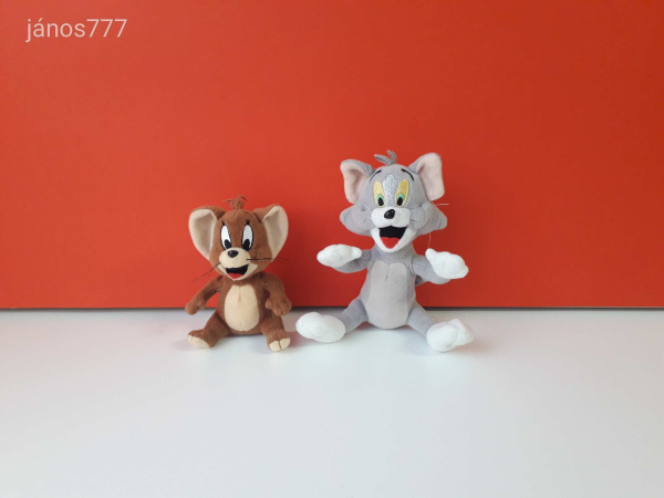 Tom és Jerry mese TOM macska és JERRY egér kabala figura !! Tom & Jerry plüssfigura 2 db EGYÜTT