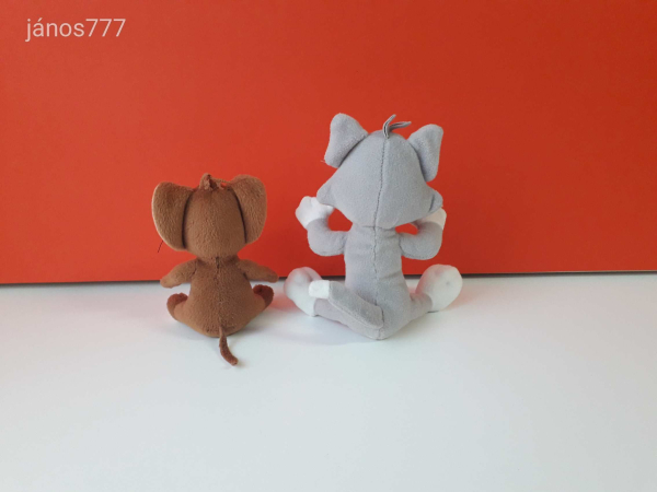 Tom és Jerry mese TOM macska és JERRY egér kabala figura !! Tom & Jerry plüssfigura 2 db EGYÜTT