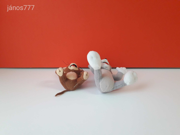 Tom és Jerry mese TOM macska és JERRY egér kabala figura !! Tom & Jerry plüssfigura 2 db EGYÜTT