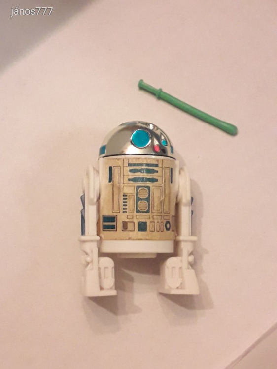 Eredeti Kenner Star Wars R2D2 Pop-Up Lightsaber akciófigura ! 5,5cm ! 1977-es kiadás !!