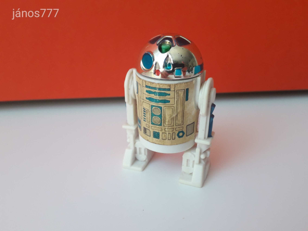 Eredeti Kenner Star Wars R2D2 Pop-Up Lightsaber akciófigura ! 5,5cm ! 1977-es kiadás !!