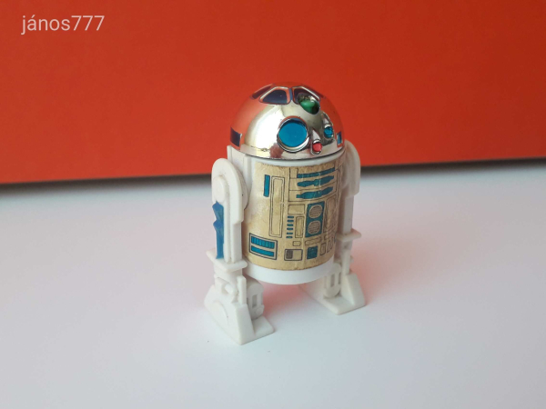 Eredeti Kenner Star Wars R2D2 Pop-Up Lightsaber akciófigura ! 5,5cm ! 1977-es kiadás !!