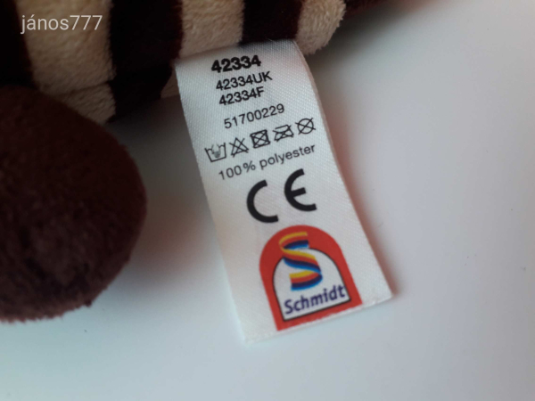 Eredeti Schmidt Gondevő plüss FLINT kalóz GONDEVŐK plüssfigura 23 cm-es kabala figura EXTRA !!