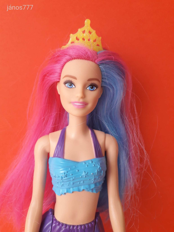 Eredeti Mattel Barbie Mermaid SELLŐ baba játékbaba Barbie Dreamtopia sellő baba 34 cm EXTRA