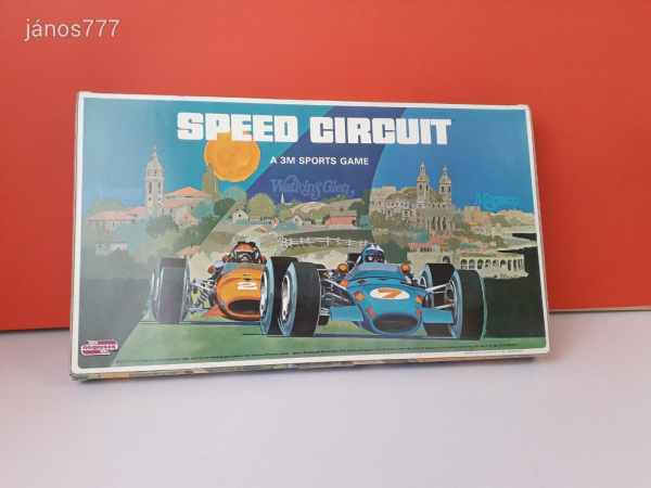 Eredeti 3M Speed Circuit autóverseny társasjáték !! 1971-es kiadás !! EXTRA !!