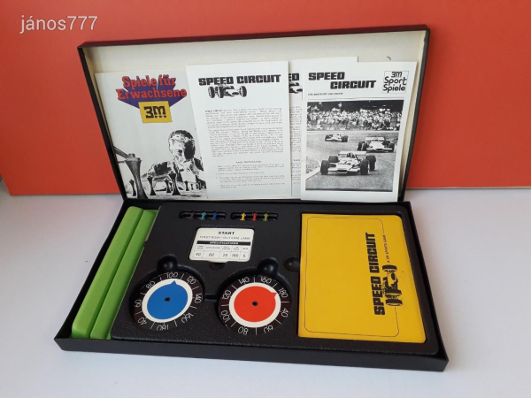 Eredeti 3M Speed Circuit autóverseny társasjáték !! 1971-es kiadás !! EXTRA !!