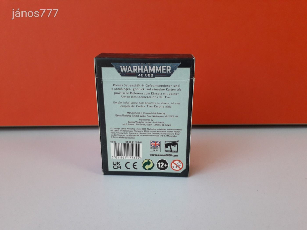 Eredeti Warhammer 40K T'au Empire Datakarten !! Warhammer 40000 kiegészítő csomag !!