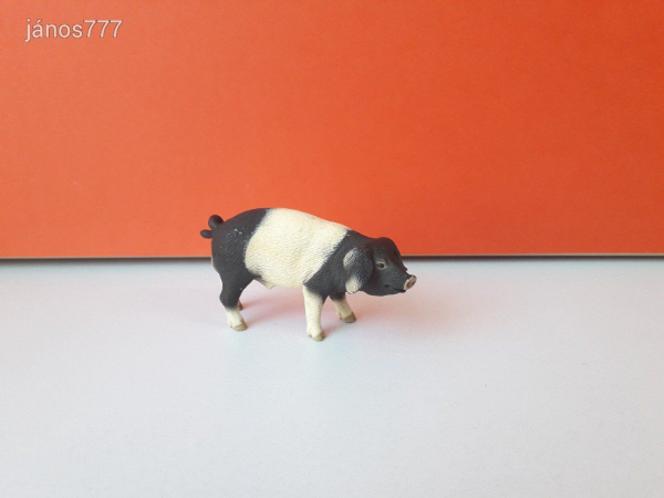 Eredeti Schleich disznó Sváb Hallish állatfigura !! 10x5,5cm ! 2008-as kiadás ! Schleich 13643