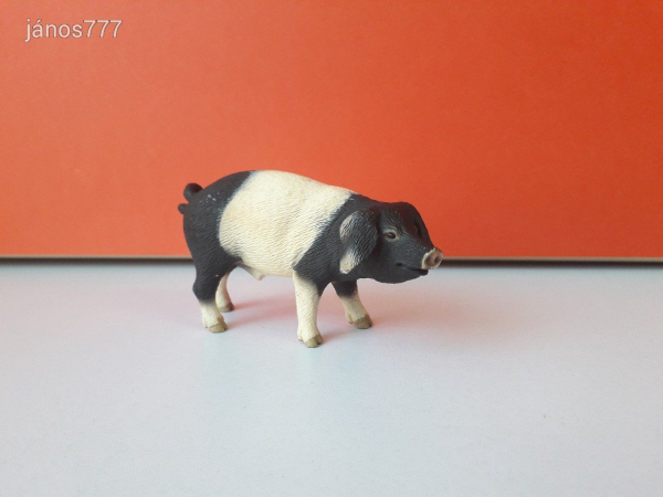 Eredeti Schleich disznó Sváb Hallish állatfigura !! 10x5,5cm ! 2008-as kiadás ! Schleich 13643