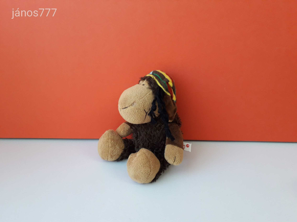 Eredeti NICI BÁRÁNY Raszta hajjal plüss bari kabala figura !! 28 cm-es plüssfigura !! EXTRA !!