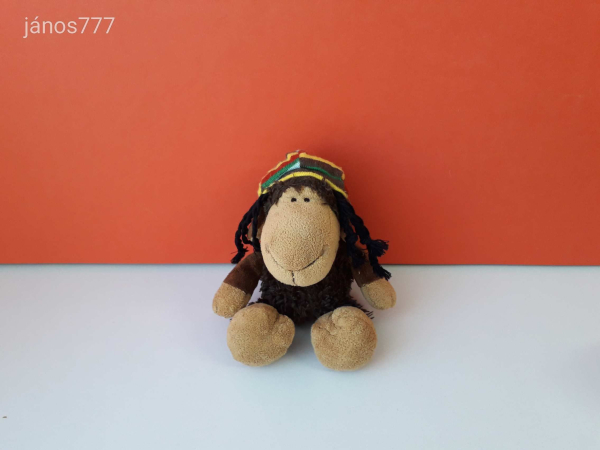 Eredeti NICI BÁRÁNY Raszta hajjal plüss bari kabala figura !! 28 cm-es plüssfigura !! EXTRA !!