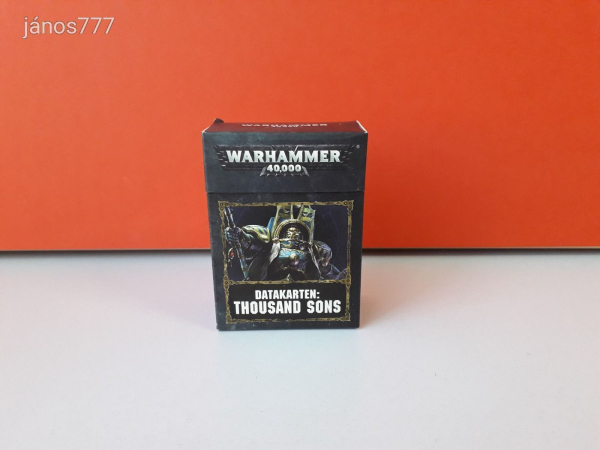 Eredeti Warhammer 40K Thousand Sons Datakarten !! Warhammer 40000 kiegészítő csomag !!
