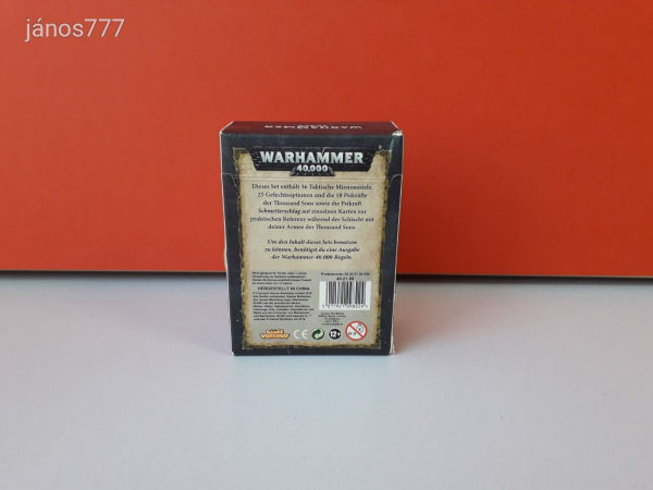 Eredeti Warhammer 40K Thousand Sons Datakarten !! Warhammer 40000 kiegészítő csomag !!