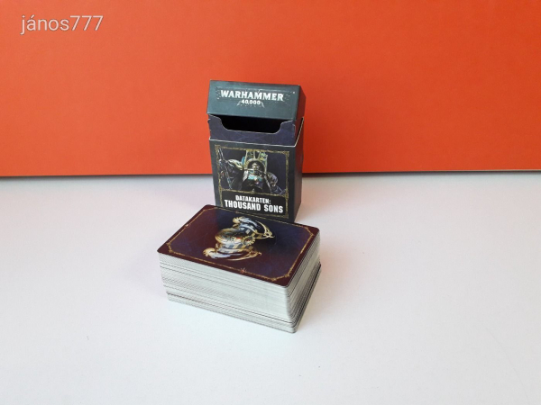 Eredeti Warhammer 40K Thousand Sons Datakarten !! Warhammer 40000 kiegészítő csomag !!