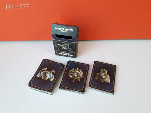 Eredeti Warhammer 40K Thousand Sons Datakarten !! Warhammer 40000 kiegészítő csomag !!