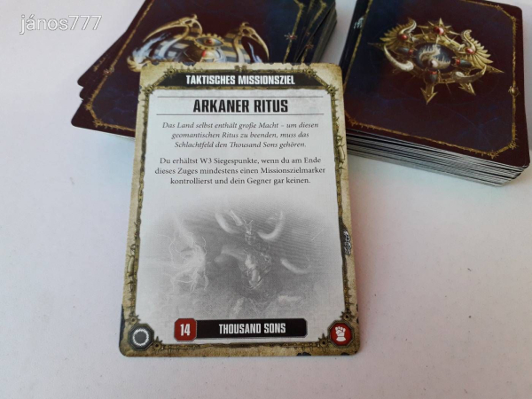 Eredeti Warhammer 40K Thousand Sons Datakarten !! Warhammer 40000 kiegészítő csomag !!