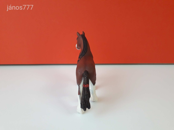Eredeti Schleich ló Clydesdale kanca állatfigura !! 16x11,5cm ! 2015-ös kiadás ! Schleich 13809