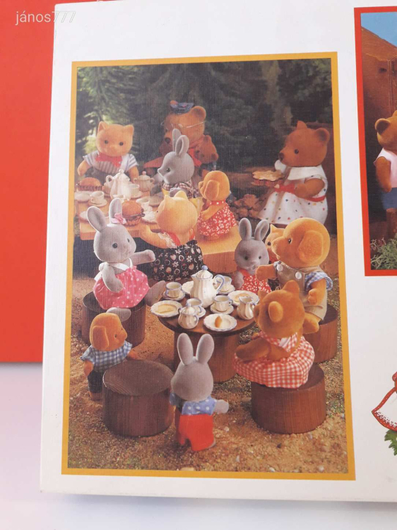 Eredeti F.X. Schmid Forest Families Sylvanian Family PUZZLE !! 2x48db