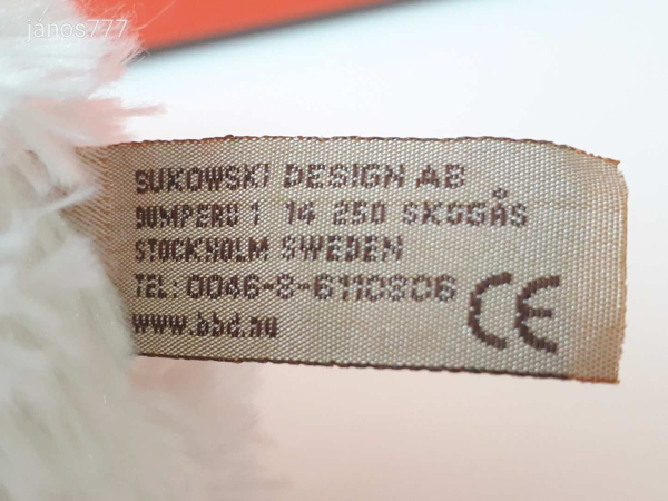 Eredeti Sweden Barbara Bukowski maci medve plüss mackó 26 cm-es plüssmackó !! EXTRA !!