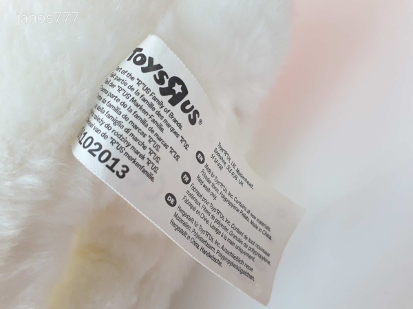 Eredeti Toys R Us Geoffrey NYÚL kabala figura 23 cm-es plüss nyuszi ! EXTRA ! ÉLETHŰ !!