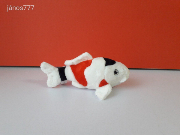 KOI ponty plüss HAL ritkaság 22 cm-es kabala figura ! EXTRA !!! ÉLETHŰ !!!