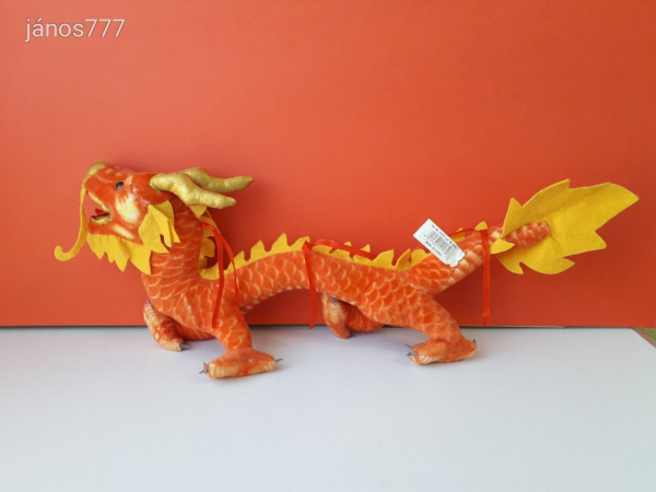 Kínai Szerencse SÁRKÁNY plüss kabala figura 64 cm-es plüssfigura !! EXTRA !