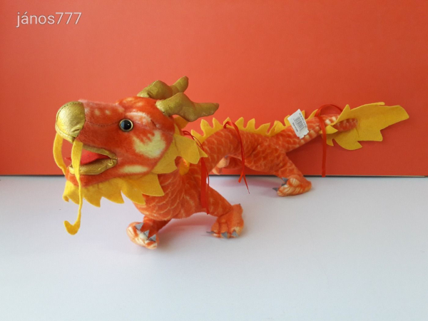 Kínai Szerencse SÁRKÁNY plüss kabala figura 64 cm-es plüssfigura !! EXTRA !