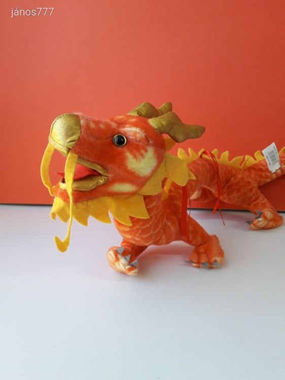 Kínai Szerencse SÁRKÁNY plüss kabala figura 64 cm-es plüssfigura !! EXTRA !