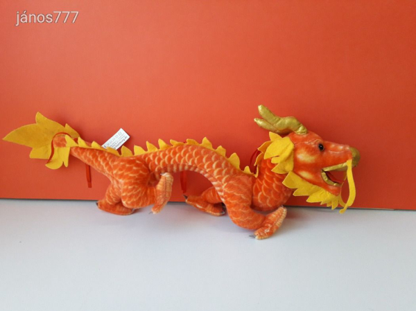 Kínai Szerencse SÁRKÁNY plüss kabala figura 64 cm-es plüssfigura !! EXTRA !