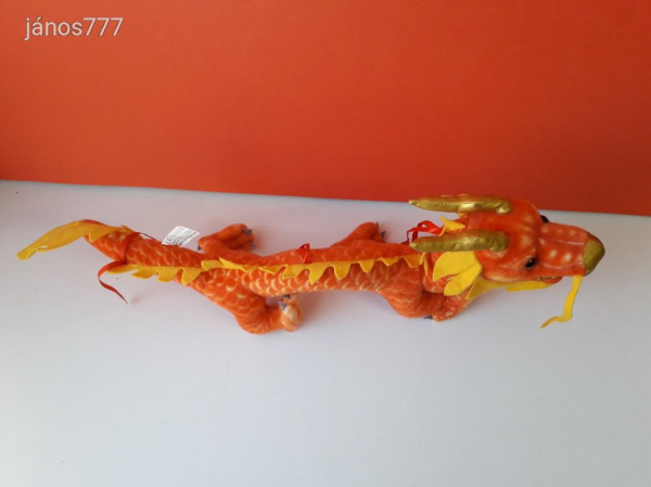 Kínai Szerencse SÁRKÁNY plüss kabala figura 64 cm-es plüssfigura !! EXTRA !