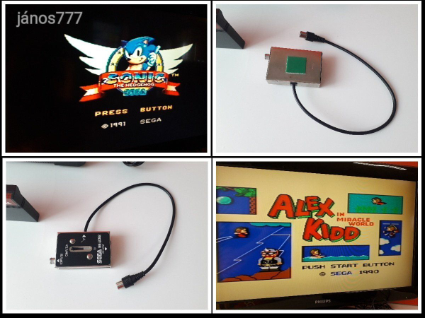 Eredeti SEGA Master System II konzol gép + kiegészítők 2 játékkal !!!