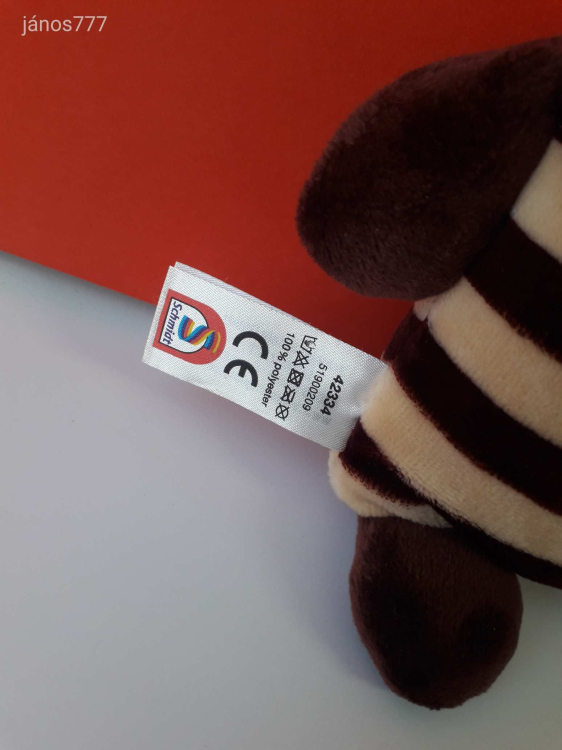 Eredeti Schmidt Gondevő plüss FLINT kalóz GONDEVŐK plüssfigura 25 cm-es kabala figura EXTRA !!
