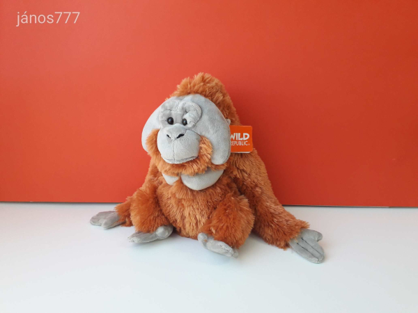 Eredeti Wild Republic orangután MAJOM plüss kabala figura 27 cm-es orángután ! EXTRA ! ÉLETHŰ !!