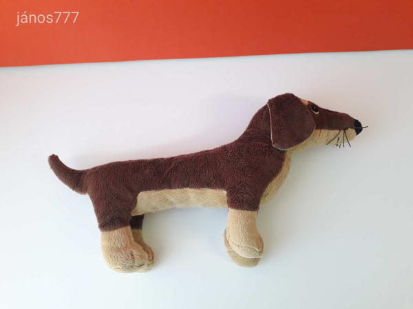 IKEA KUTYA plüss Tacskó 46 cm-es plüss kutyus kabala figura IKEA SMASLUG kutya
