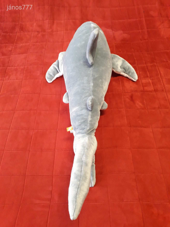Eredeti Wild Republic CÁPA plüss HAL ritkaság 100 cm-es XXL-es kabala figura ! EXTRA ! ÉLETHŰ !