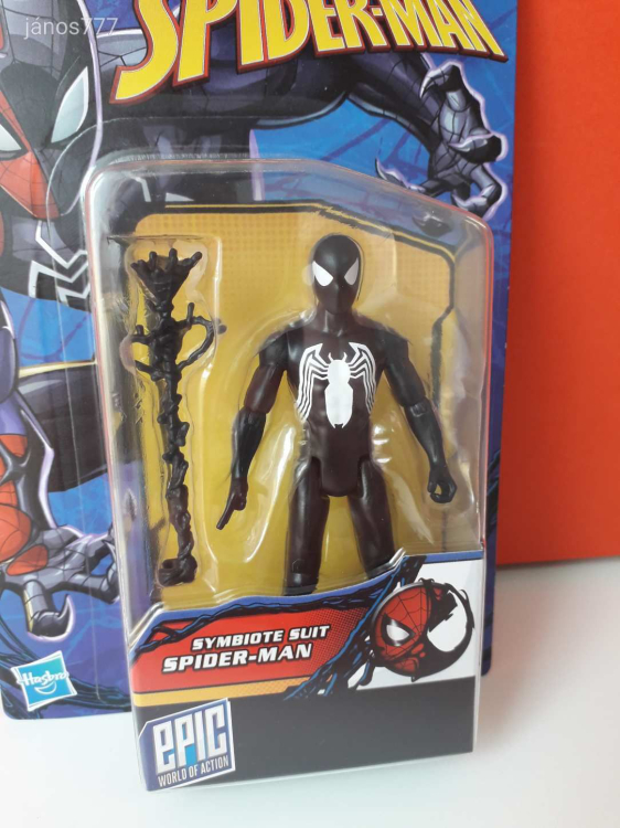 Eredeti Hasbro Marvel VenomVersus Spider-Man Symbiote Suit Spider-Man Pókember akciófigura !!! 10cm