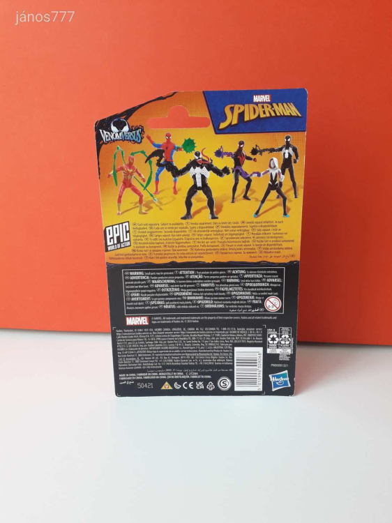 Eredeti Hasbro Marvel VenomVersus Spider-Man Symbiote Suit Spider-Man Pókember akciófigura !!! 10cm