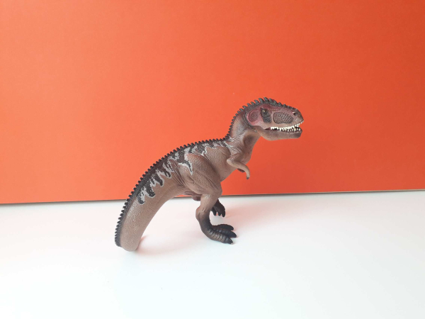 Eredeti Schleich Giganotosaurus dinoszaurusz állatfigura ! 22x16cm ! 2014-es kiadás ! Schleich 15010
