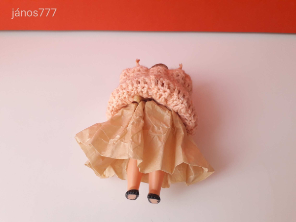 Eredeti olasz BABA retro vintage régi baba 17 cm-es pislogós baba ! EXTRA ! Made in Italy