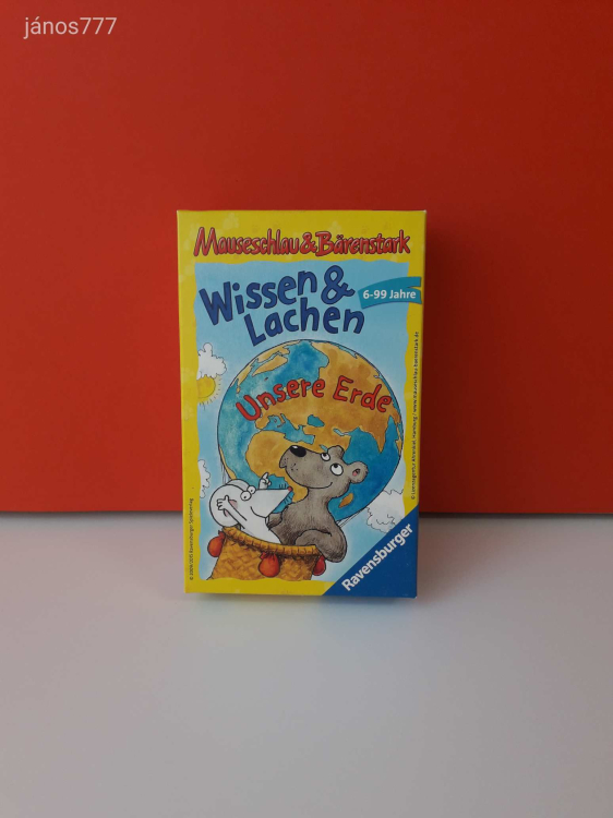 Eredeti Ravensburger Mauseschlau & Bärenstark - Wissen & Lachen Unsere Erde társasjáték !!