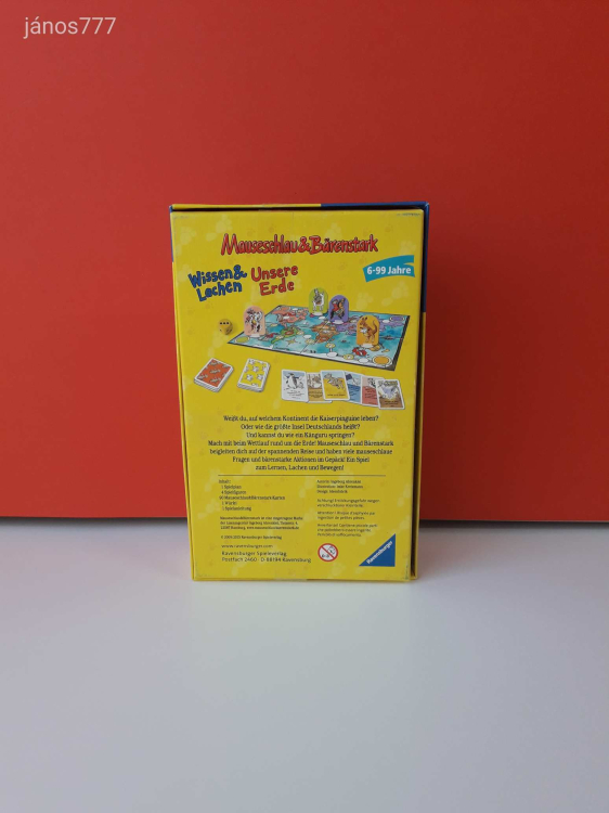 Eredeti Ravensburger Mauseschlau & Bärenstark - Wissen & Lachen Unsere Erde társasjáték !!