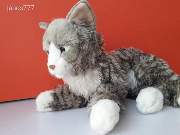 Eredeti Uni Toys LEOSCO CICA plüss 42 cm-es macska kabala figura !! EXTRA !! ÉLETHŰ !!