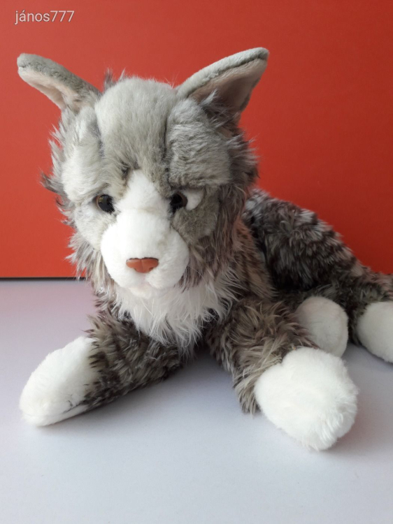 Eredeti Uni Toys LEOSCO CICA plüss 42 cm-es macska kabala figura !! EXTRA !! ÉLETHŰ !!