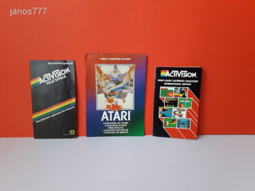 Eredeti Atari Catalogue of Games és Activision Game Catalogue 3db játék katalógus !!